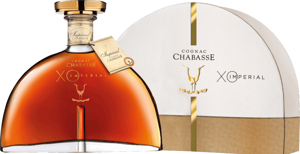 Cognac Chabasse XO Imperial in Geschenkverpackung Halbmond Box NV  0.7 L Flasche