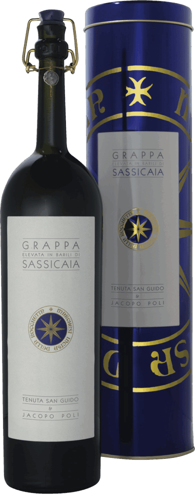Jacopo Poli Grappa Barili Di Sassicaia NV  0.5 L Flasche