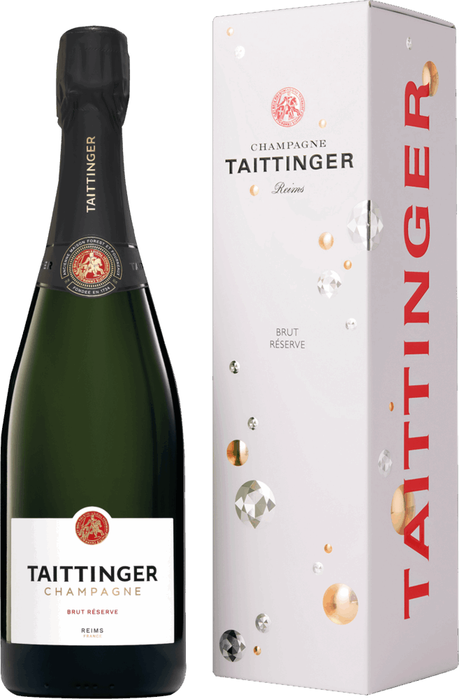 Champagne Taittinger Brut Réserve mit Geschenkverpackung NV  0.75 L Flasche