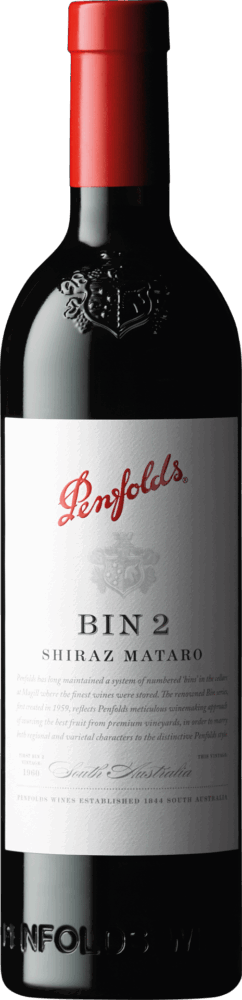 Penfolds Bin 2 Shiraz Mataro 2020  0.75 L Flasche