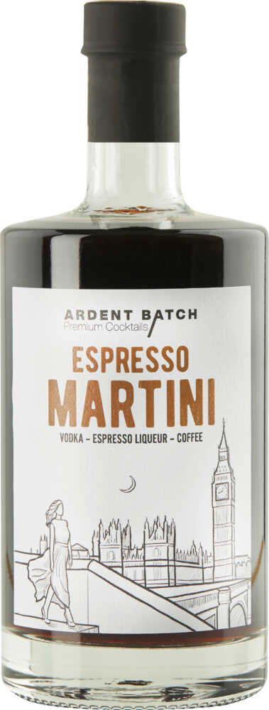 Ardent Batch No3 The Espresso Martini Vodka-Espresso Likör-Coffee Spirituose NV  0.5 L Flasche