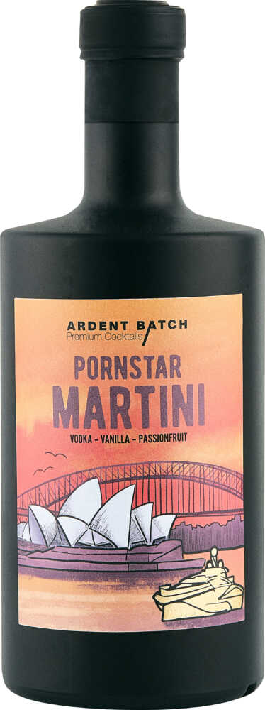 Ardent Batch No7 The Pornstar Martini Vodka-Vanilla-Passionfruit Spirituose NV  0.5 L Flasche
