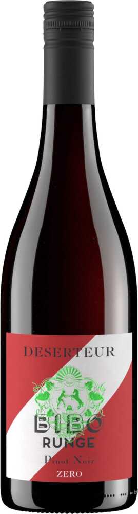 Bibo Runge Deserteur Pinot Noir Zero Entalkoholisierter Deutscher Wein NV  0.75 L Flasche