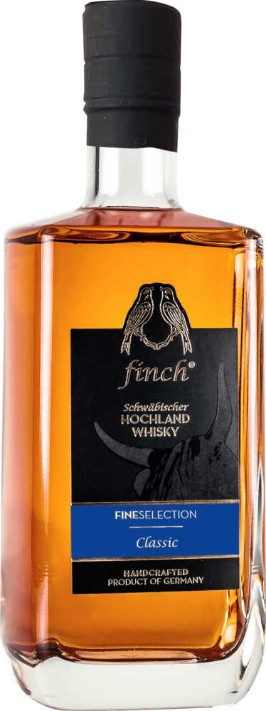 finch Whiskydestillerie Fineselection Classic Schwäbischer Hochland Whisky NV  0.5 L Flasche