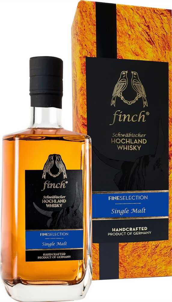 finch Whiskydestillerie Fineselection Single Malt Schwäbischer Hochland Single Malt Whisky NV  0.5 L Flasche