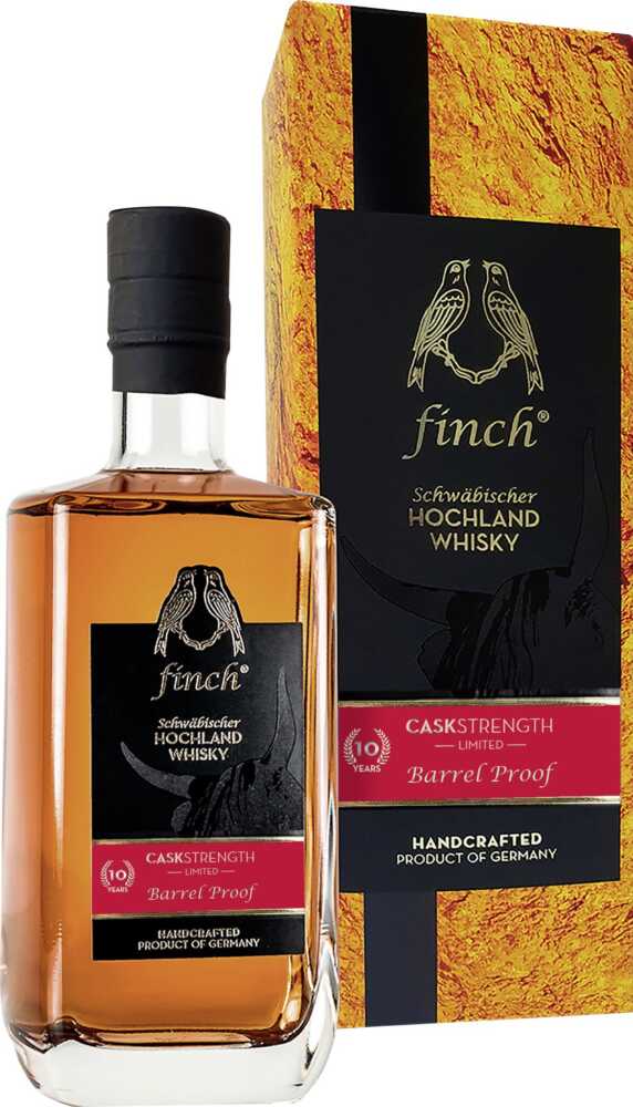 finch Whiskydestillerie Caskstrength Barrel Proof 10 Years Finch NV  0.5 L Flasche