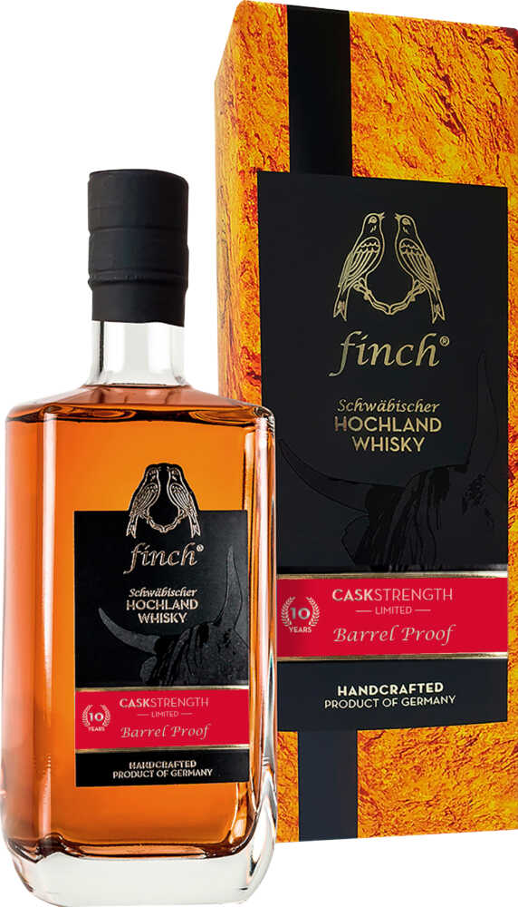 finch Whiskydestillerie Caskstrength Barrel Proof 10 Years 0.5 L Flasche