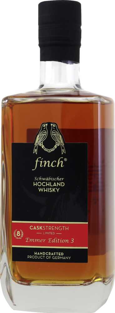 finch Whiskydestillerie Caskstrength Emmer Edition Iii 8 Years Schwäbischer Hochland Whisky A003  0.5 L Flasche