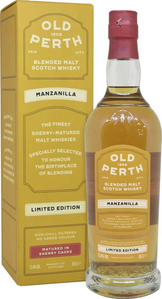 Morrison Scotch Whisky Distillers Old Perth Ltd Edition Manzanilla Blended Malt NV  0.7 L Flasche