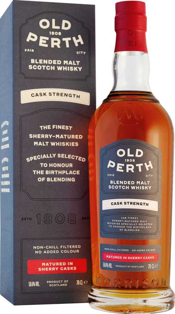Morrison Scotch Whisky Distillers Old Perth Cask Strength 58,6% Blended Malt NV  0.7 L Flasche
