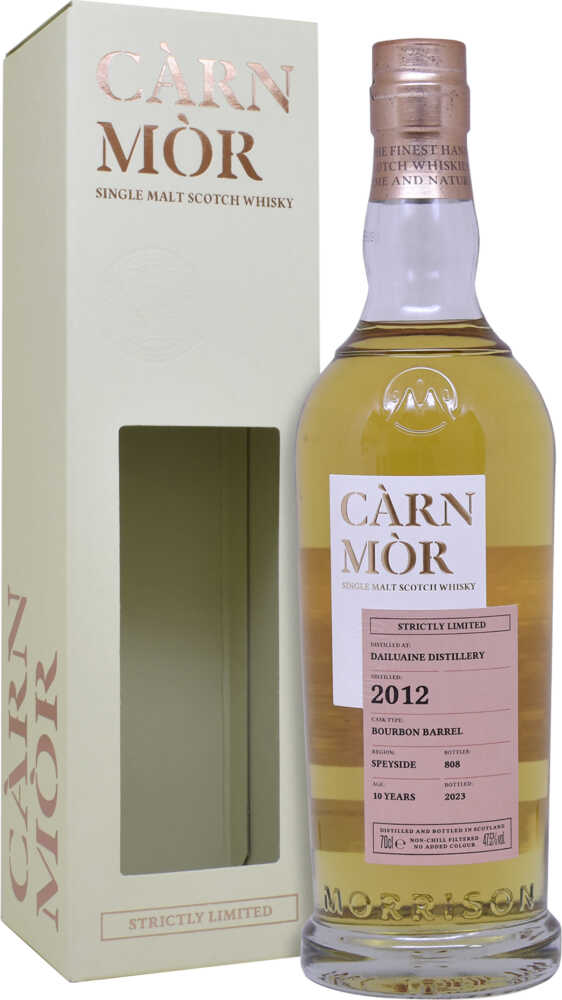 Morrison Scotch Whisky Distillers Càrn Mòr Strictly Ltd Dailuaine  10Y Single Malt   Bourbon Barrel A132  0.7 L Flasche