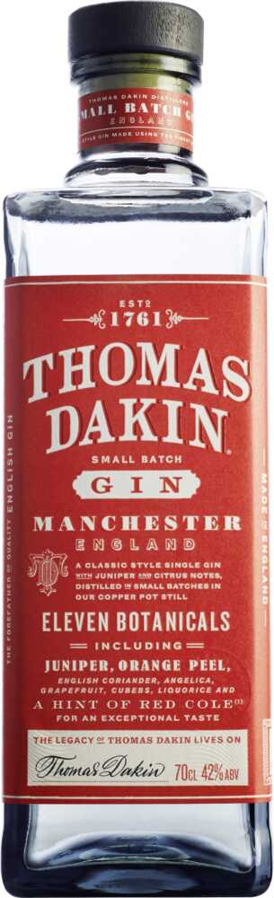 Greenall's Gin Thomas Dakin London Dry NV  0.7 L Flasche