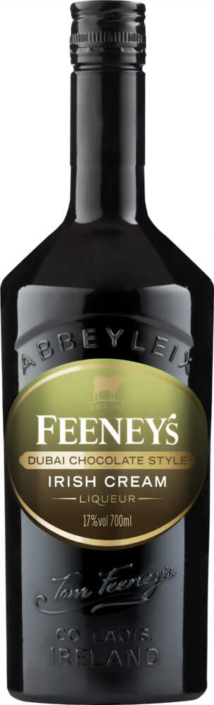 Feeney's Irish Cream Dubai Chocolate Irischer Sahne Likör-Nach Dem Öffnen Kühl Lagern NV  0.7 L Flasche