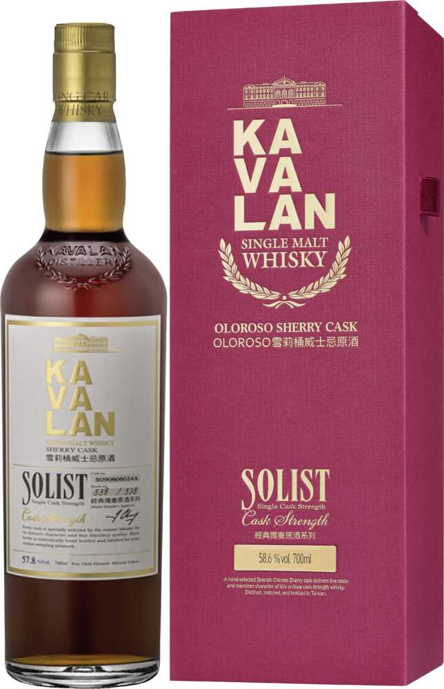 Solist Sherry 50-60%Cask Strength Taiwanesischer Whisky