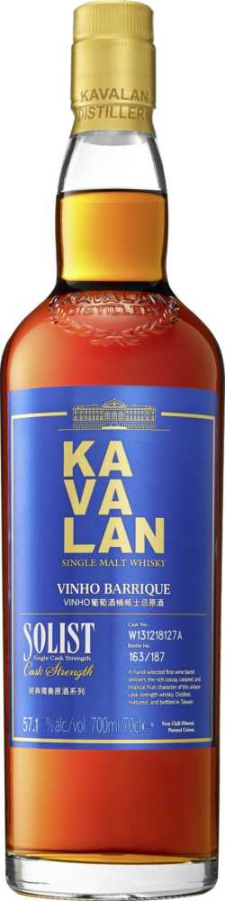 Kavalan Solist Vinho Barrique 50-60% Cask Strength – Taiwanesischer Whisky NV  0.7 L Flasche