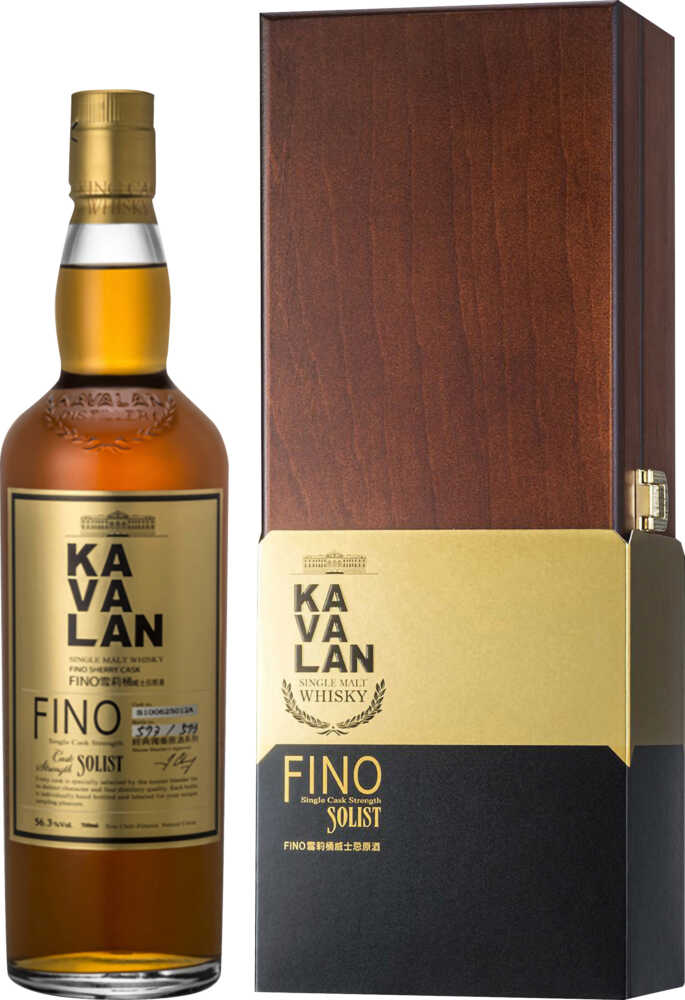 Kavalan Solist Fino 50-60%Cask Strength Taiwanesischer Whisky Kavalan NV  0.7 L Flasche