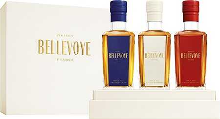 Les Bienheureux Bellevoye Trio 3X0,2L Whisky Aus Frankreich NV  0.6 L Flasche