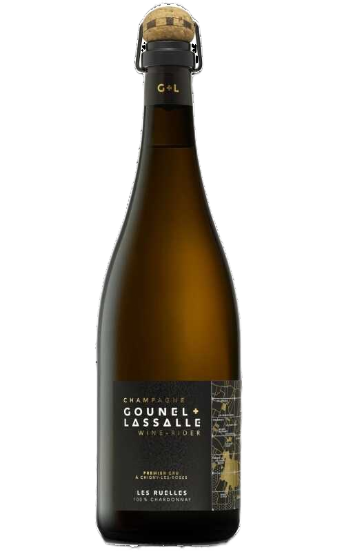 Champagne Gounel + Lassalle Les Ruelles 1Er Cru Blanc De Blancs Brut Nature Champagne Premier Cru 1er Cru NV  0.75 L Flasche