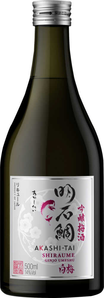 Akashi Sake Brewery Shiraume Ginjo Umeshu Japanese Sake NV  0.5 L Flasche