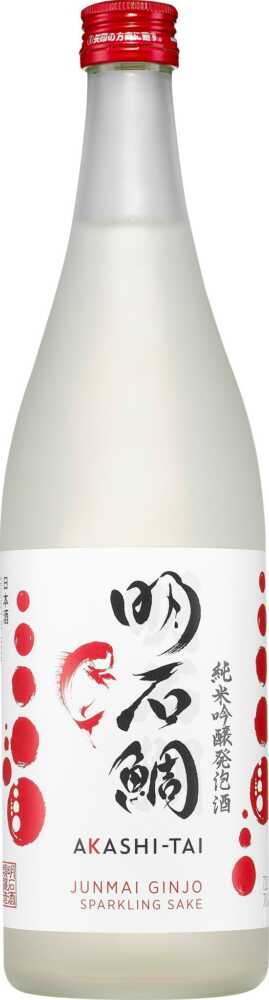 Akashi Sake Brewery Junmai Ginjo Sparkling  Sparkling Japanese Sake – Milling Rate 60% NV  0.72 L Flasche