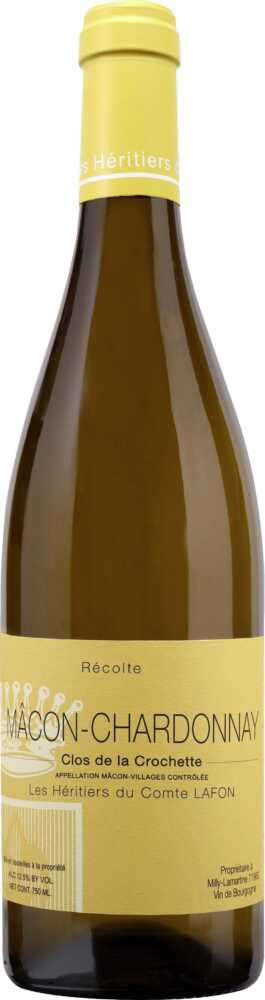 Les Héritiers du Comte Lafon Mâcon Chardonnay Clos de La Crochette 2023  0.75 L Flasche