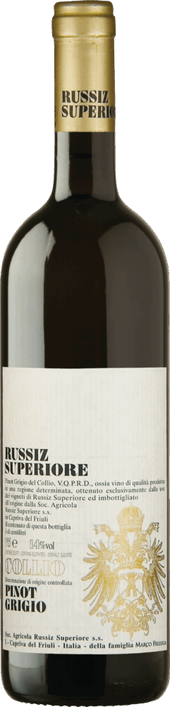 Russiz Superiore Pinot Grigio Collio Doc 2025  0.75 L Flasche