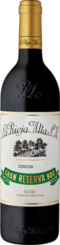 La Rioja Alta Gran Reserva 904 Selección Especial DOCa 2016  0.75 L Flasche