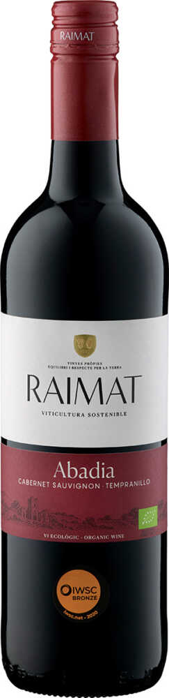 Raimat Abadia Cab. Sauvignon  Tempranillo Do  Bio 2022  0.75 L Flasche