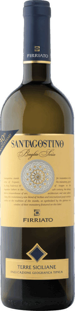 Firriato Santagostino Baglio Soria Bianco Terre Siciliane Igt 2025  0.75 L Flasche