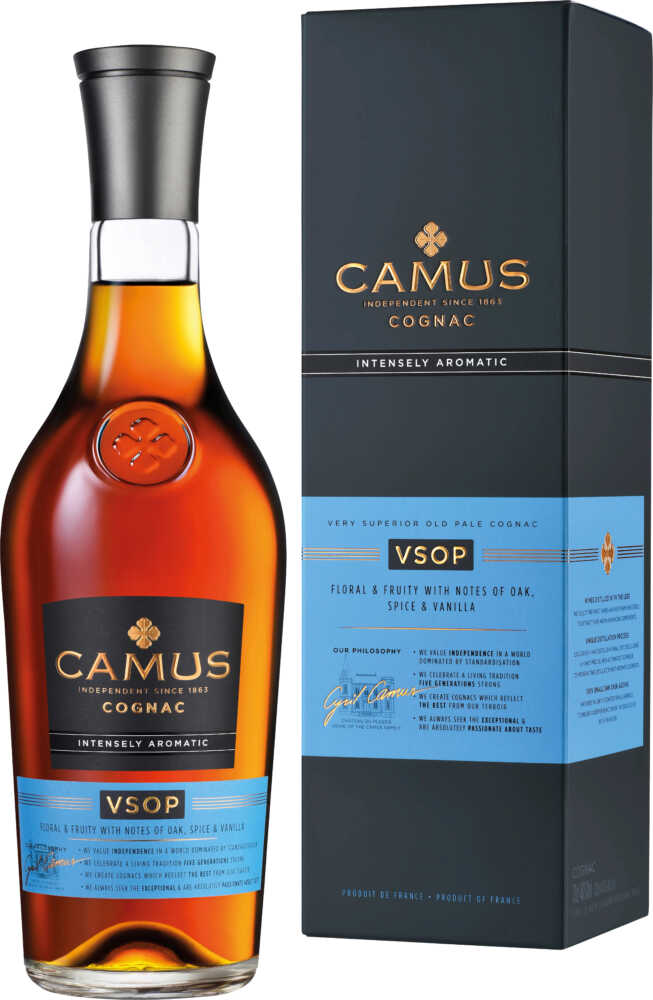 Camus Vsop Intensely Aromatic Cognac Flasche Einzeln In Gp NV  0.7 L Flasche