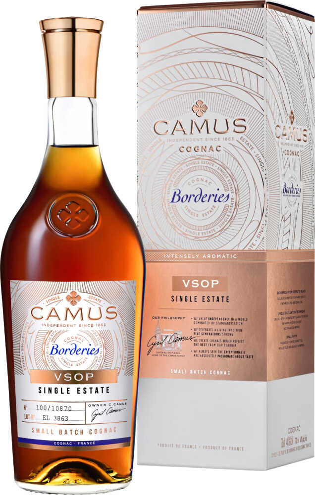 Camus Vsop Borderies Single Estate Small Batch Cognac NV  0.7 L Flasche