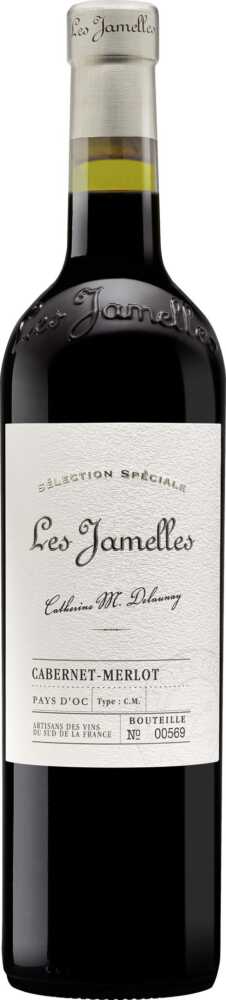 Les Jamelles Cabernet-Merlot Sélection Spéciale Igp Pays DOc IGP Pays d’Oc Indication Géographique Protégée 2019  0.75 L Flasche