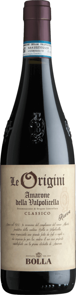 Bolla Le Origini Amarone Della Valpolicella Docg Classico Riserva 2018  0.75 L Flasche