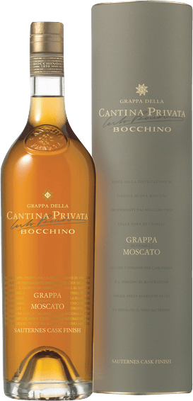 Bocchino Grappa Di Moscato – Sauternes Cask Finish Doppel NV  3 L Doppelmagnum