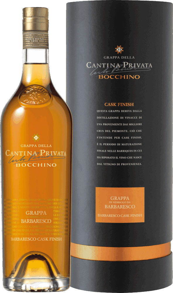 Bocchino Grappa Di Barbaresco – Barbaresco Cask Finish NV  0.7 L Flasche