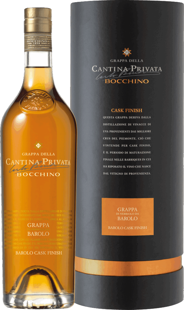 Bocchino Grappa Di Barolo – Barolo Cask Finish NV  0.7 L Flasche
