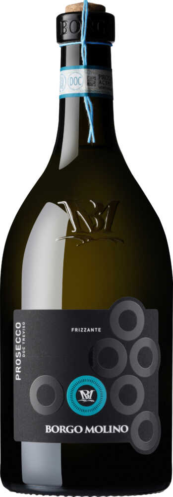 Borgo Molino Vigne & Vini Prosecco Spago Vino Frizzante, Treviso DOC NV  0.75 L Flasche