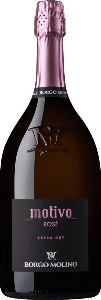 Borgo Molino Vigne & Vini Motivo Rosé Extra Dry Vino Spumante IGT Marca Trevigiana NV  1.5 L Magnum