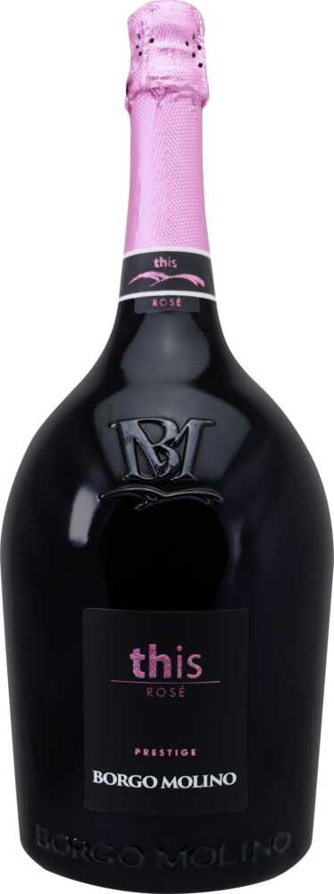 Borgo Molino Vigne & Vini This Rosé Extra Dry Vino Spumante, Marca Trevigiana IGT NV  1.5 L Magnum