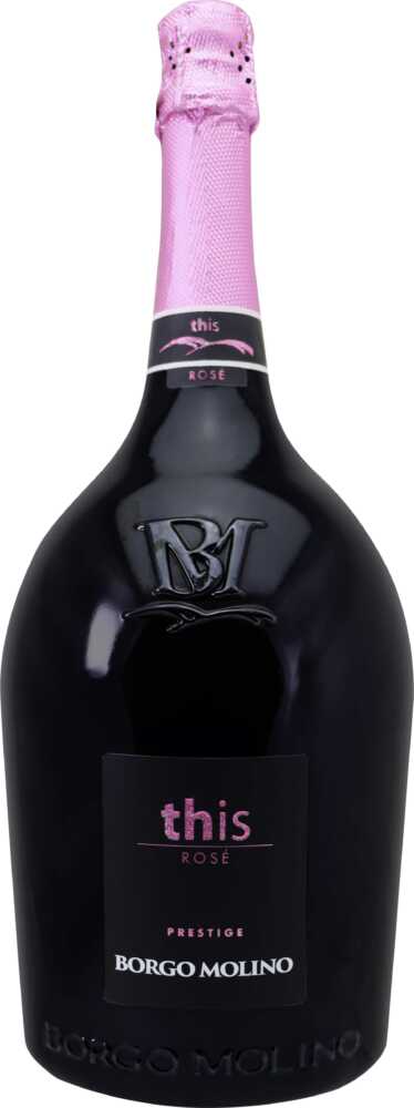 Borgo Molino Vigne & Vini This Rosé Extra Dry Vino Spumante, Marca Trevigiana IGT NV  1.5 L Magnum