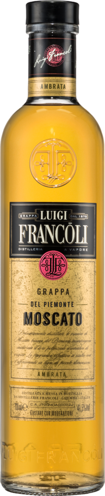 Luigi Francoli Grappa Moscato Del Piemonte Barrique 41 5% NV  0.7 L Flasche