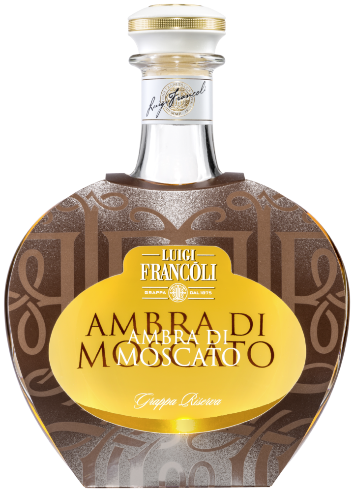 Luigi Francoli Grappa Riserva Ambra Di Mosc 42 5% Pret-A-P. NV  0.7 L Flasche