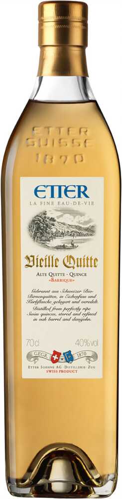 Etter Söhne AG Distillerie Zug Vieille Quitte Aus Schweizer Hausgärten,L . NV  0.7 L Flasche