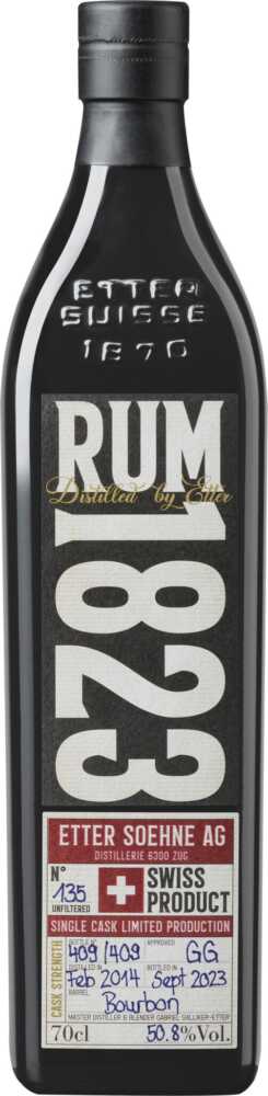 Etter Söhne AG Distillerie Zug Rum1823 – Single Cask No 135 Swiss Rum NV  0.7 L Flasche