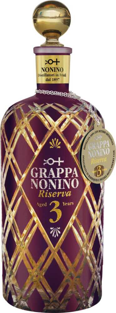 Nonino Distillatori Grappa Riserva  Aged 3Y Im Barrique Gereift – Einzeln In Gp NV  0.5 L Flasche