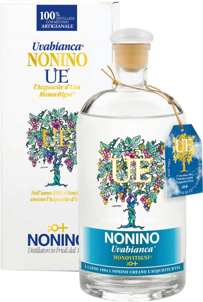 Nonino Distillatori Ùe Uvabianca Acquavite DUva (Traubenbrand NV  0.7 L Flasche