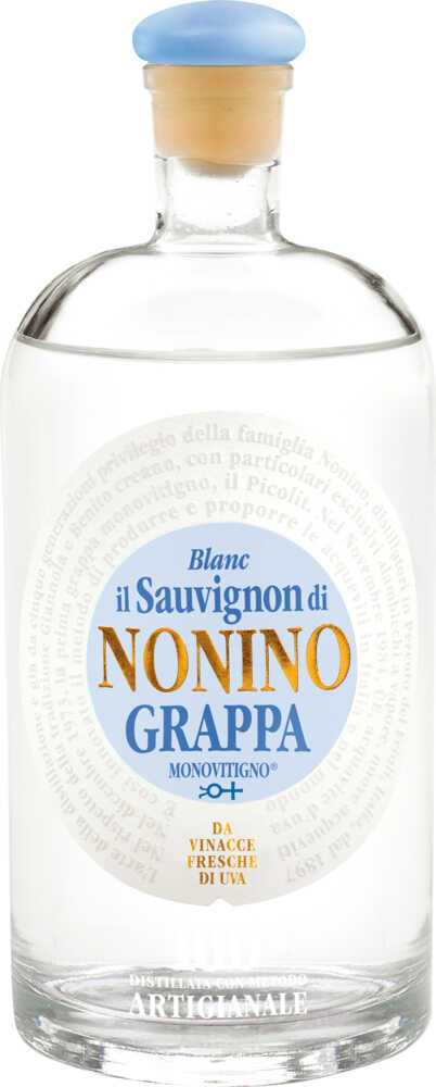 Grappa Il Sauvignon Blanc Monovitigno Klares Destillat .