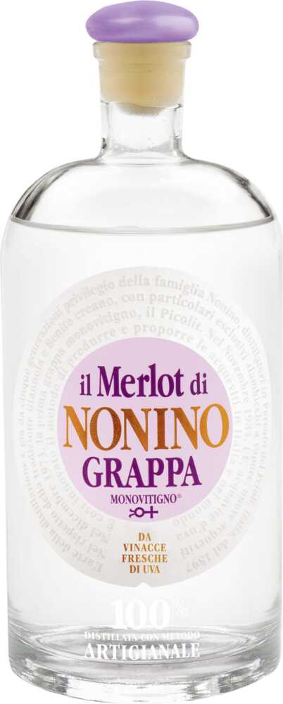 Nonino Distillatori Grappa Il Merlot Monovitigno NV  0.7 L Flasche