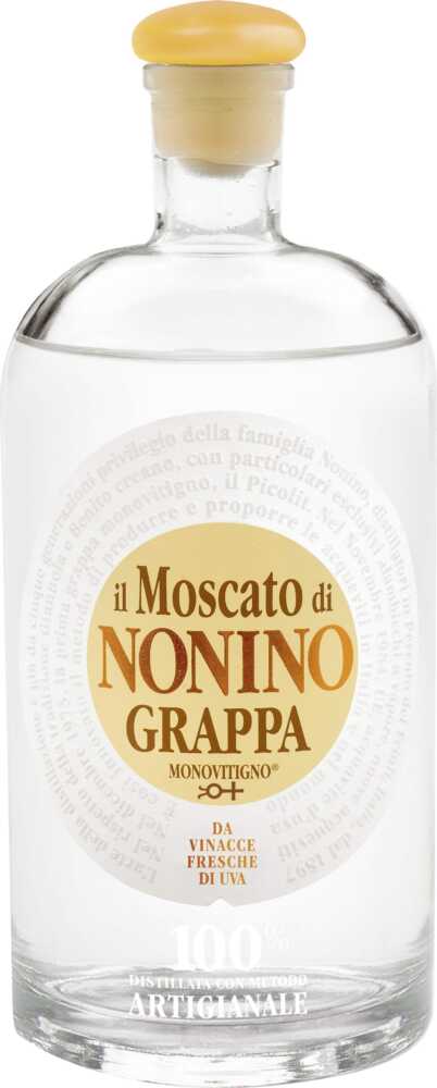 Grappa Il Moscato Monovitigno Klares Destillat .