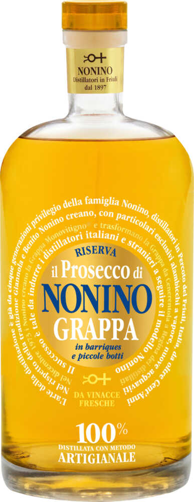 Nonino Distillatori Grappa Il Prosecco Monovitigno Im Barrique Gereift . NV  0.5 L Flasche
